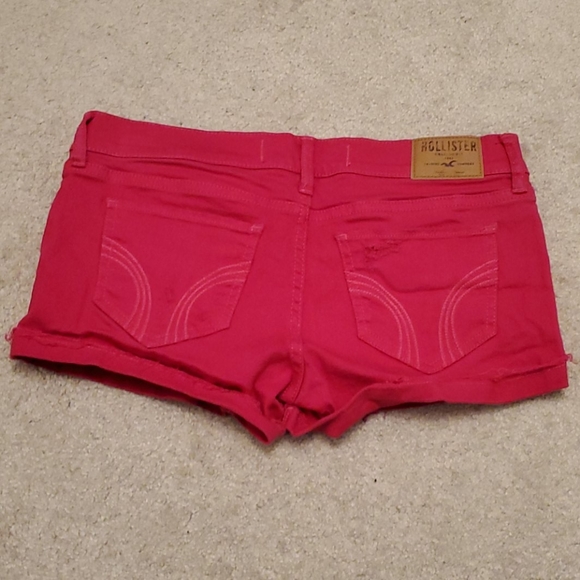 Hollister hot Pink denim short shorts - Picture 4 of 4